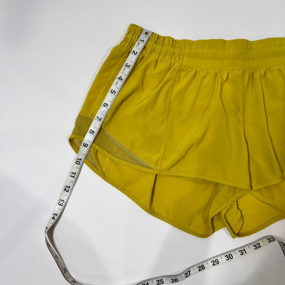 Lululemon Fast & Free Chartreuse Shorts Size 12 - Picture 4 of 7